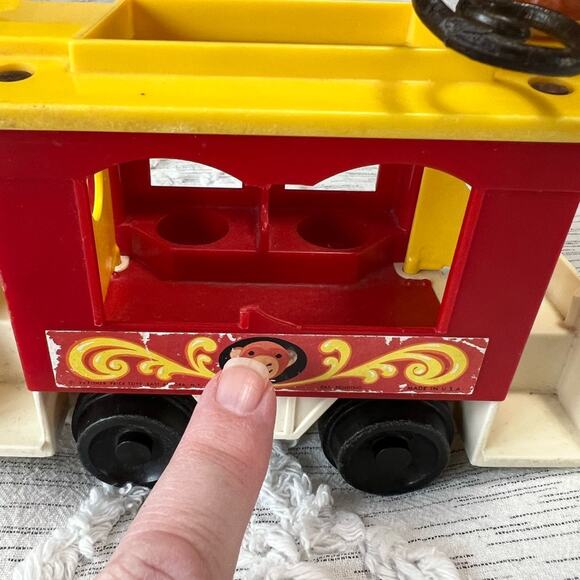 Vintage Fisher Price Four Piece Play Family Circus Train Replacement Part *Read - Picture 9 of 12